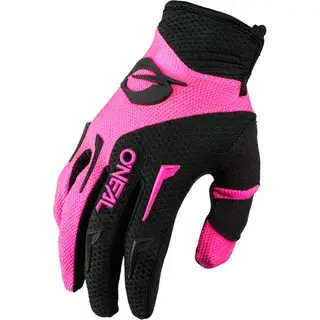 black and pink offroad gloves