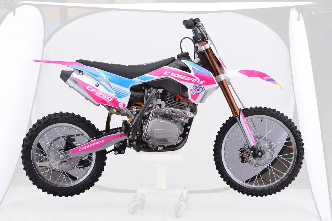 crossfire cf250 dirt bike pink side