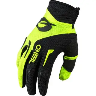 mint green and black offroad gloves