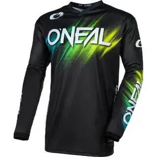 oneal black and green rashguard clothing