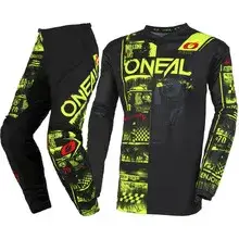 oneal offroad black and green uniform