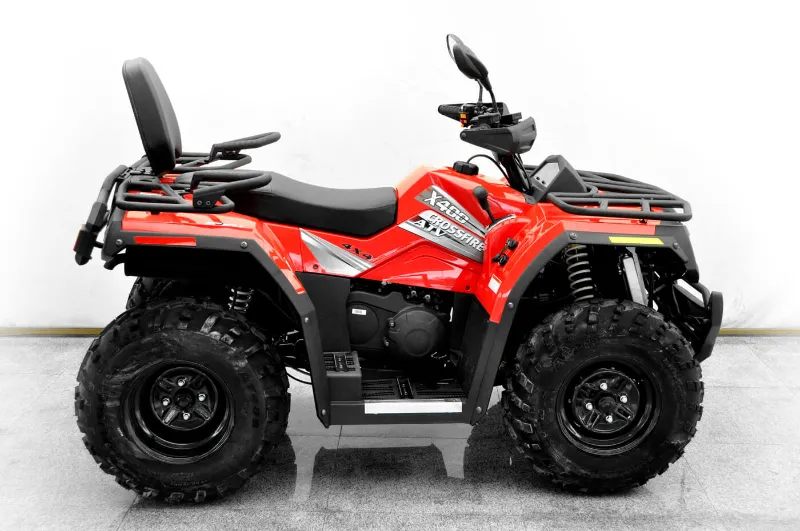 Crossfire x40 ATV 4wd  in red full side view