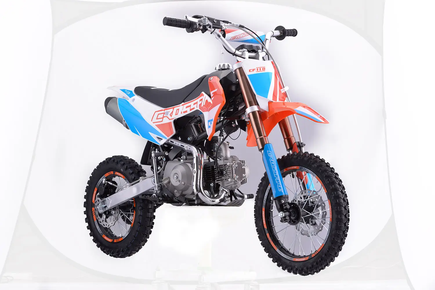 CRF 110 Orange and Blue