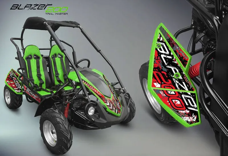 Crossfire Blazer 200 Green Go kart