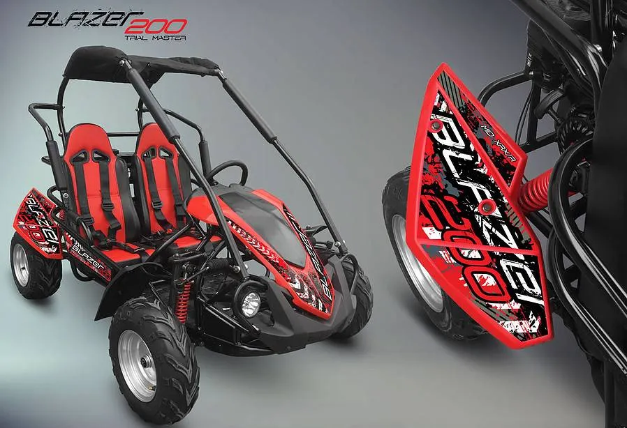 crossfire blazer 200 red go kart