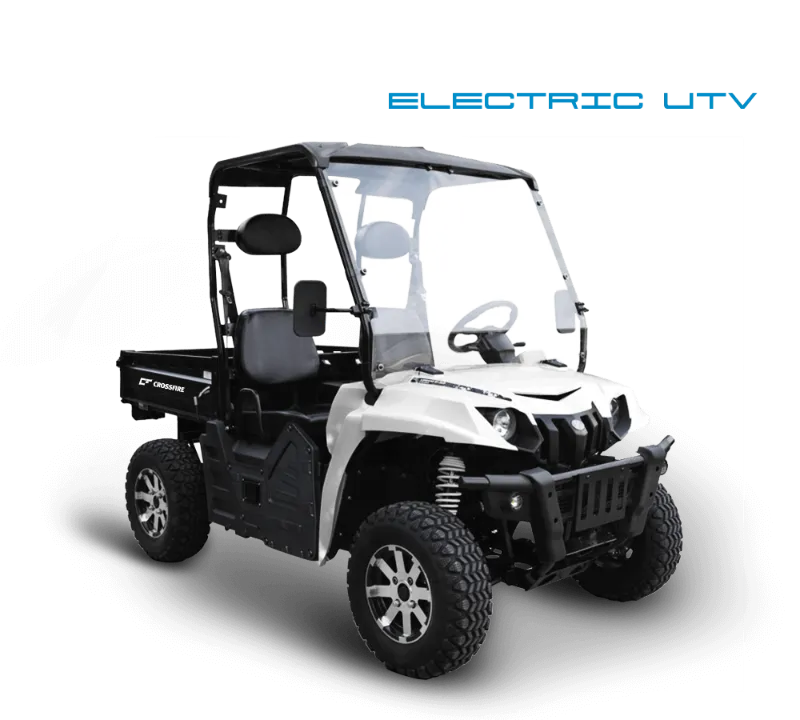 crossfire e5 electric atv white