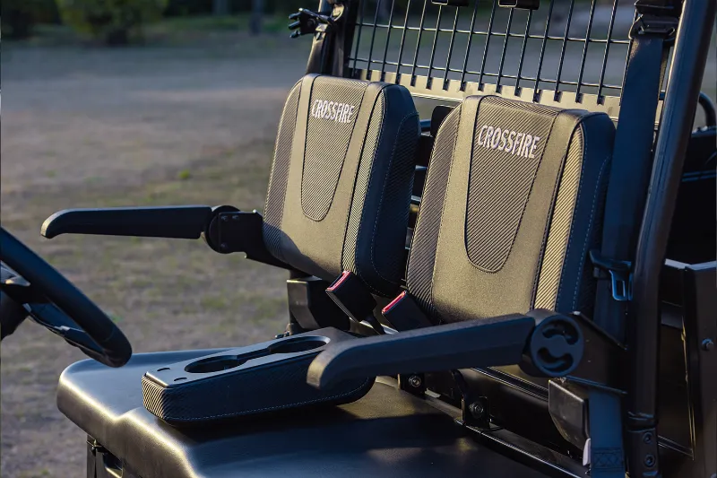 crossfire e10 electric utv cloth seats