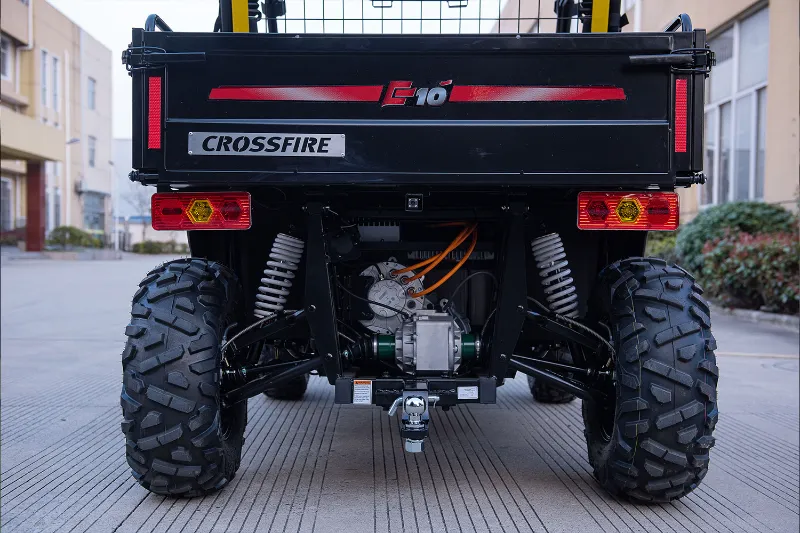 crossfire e10 electric utv rear tipper tray